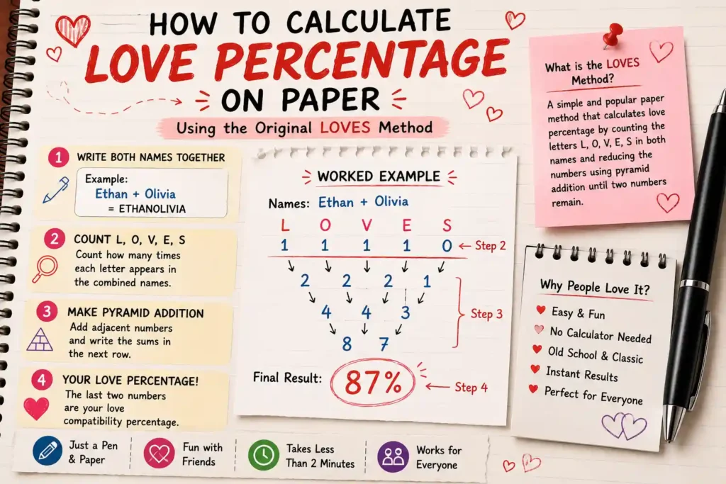 FLAMES love calculator method